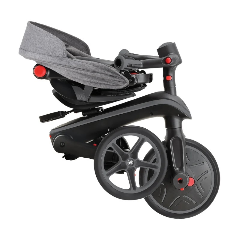 Globber Explorer 4in1Katlanabilir Trike Bisiklet Siyah Gri