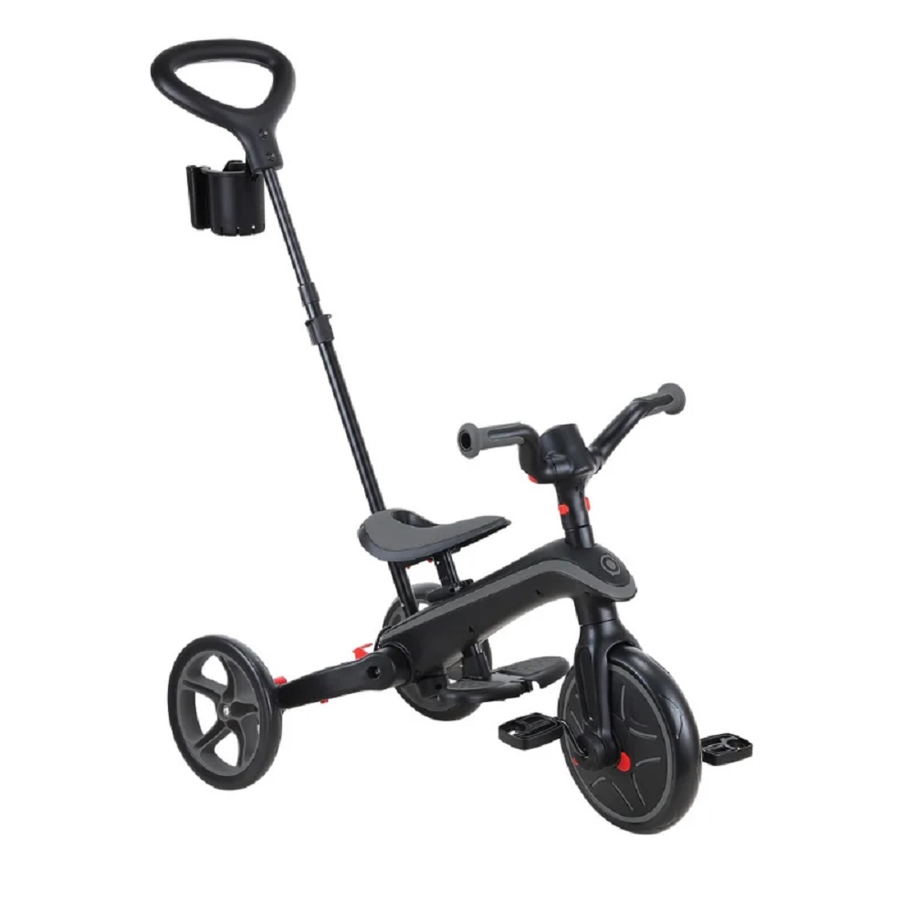 Globber Explorer 4in1Katlanabilir Trike Bisiklet Siyah Gri