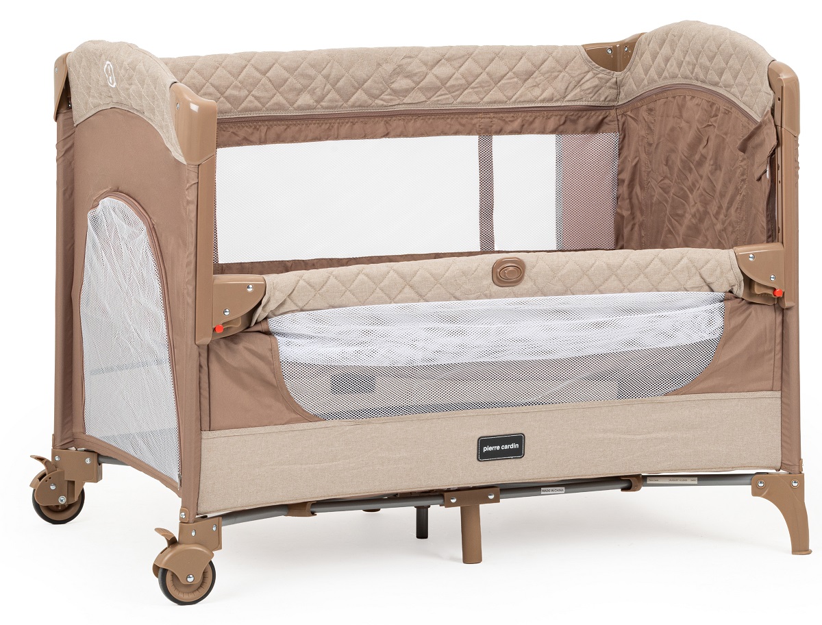 Pierre Cardin Luna Anne Yanı Park Yatak Oyun Parkı Yatak Hediyeli Kahve