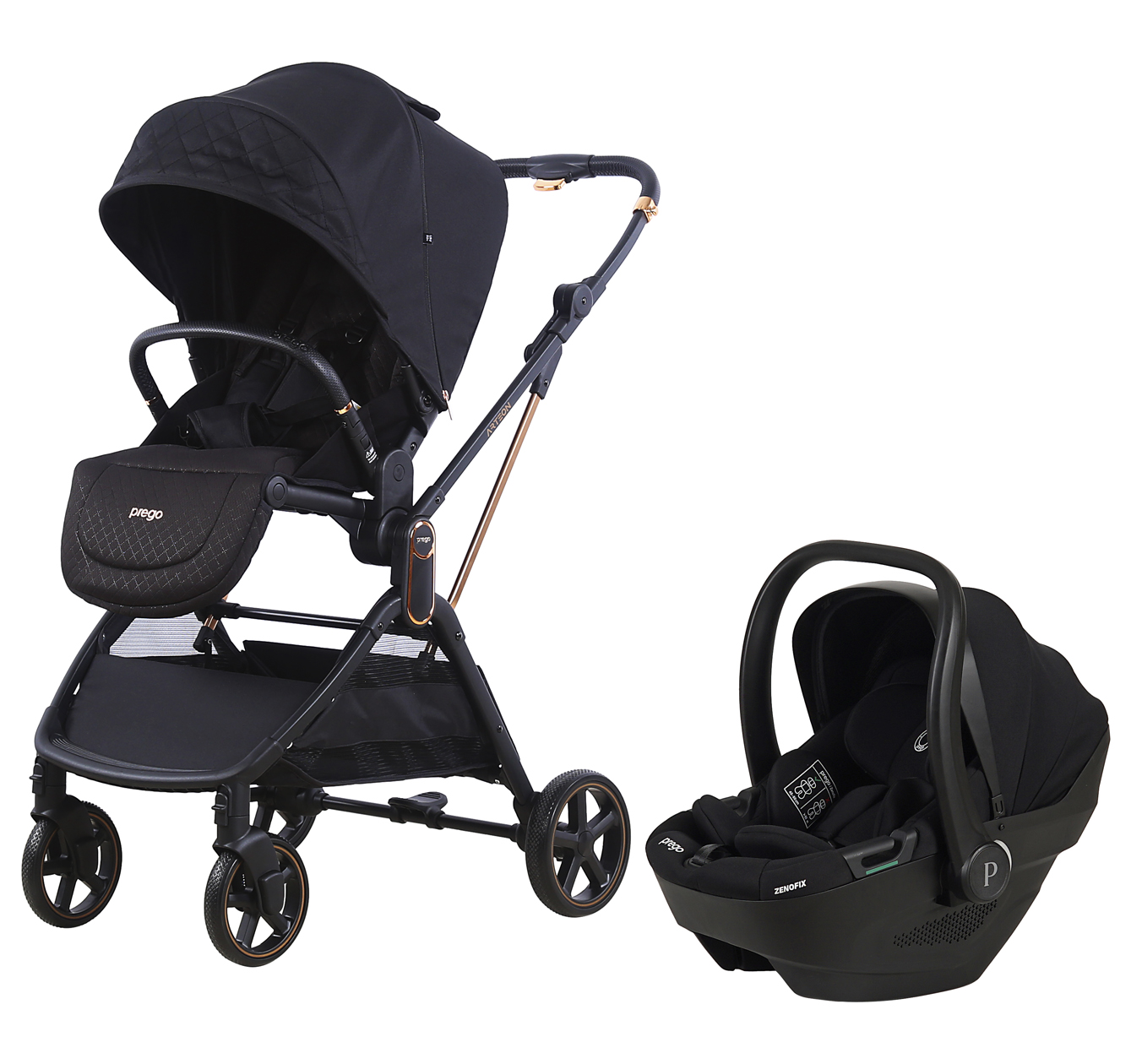 Prego Arteon I-SIZE Travel Sistem Bebek Arabası Siyah