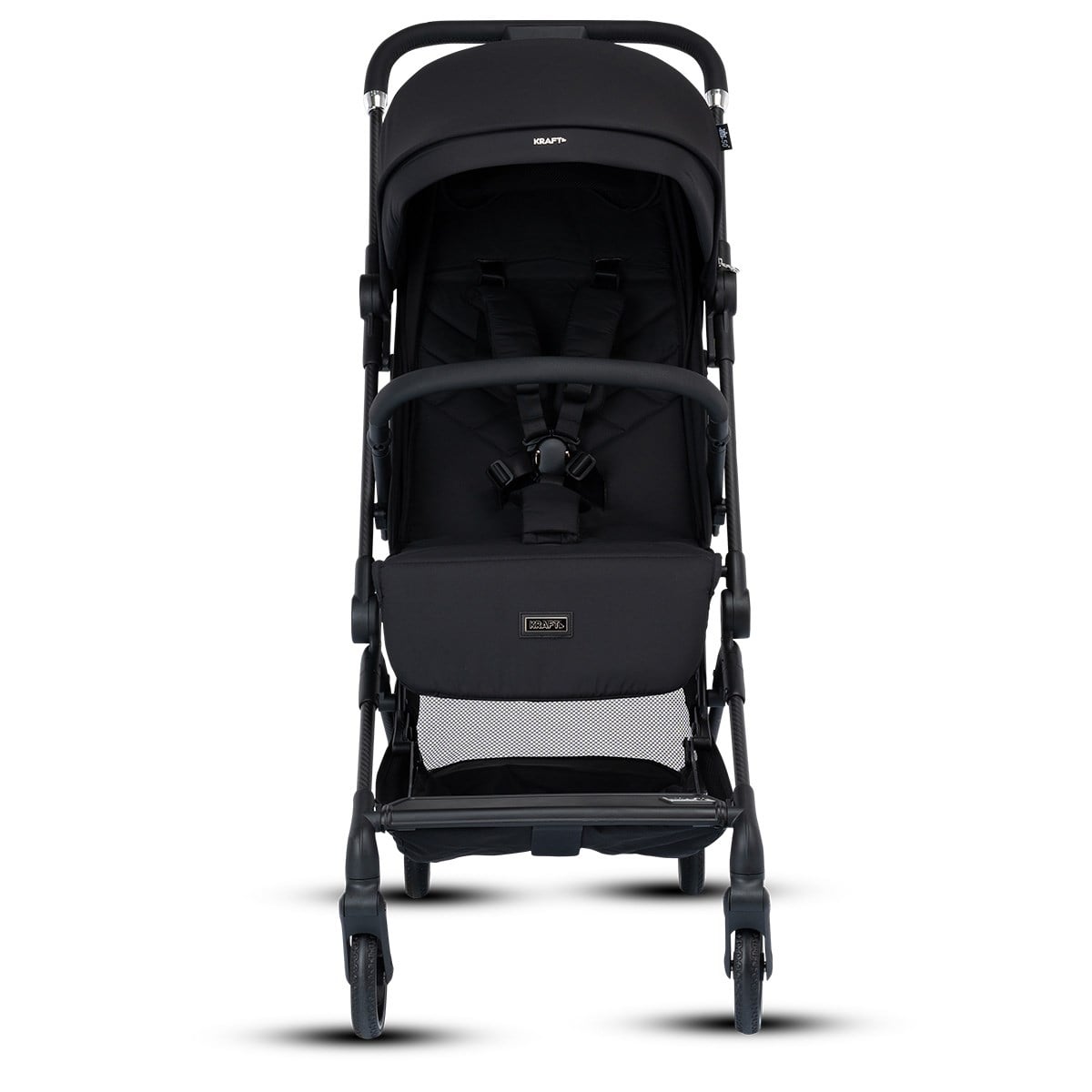 Kraft Carbon Kabin Boy  Bebek Arabası Siyah Silver