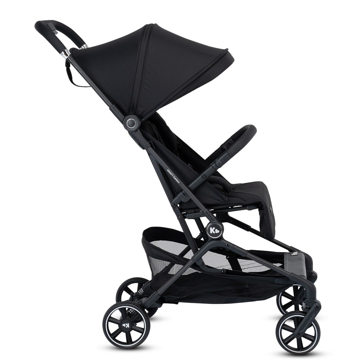 Kraft Carbon Kabin Boy  Bebek Arabası Siyah Silver