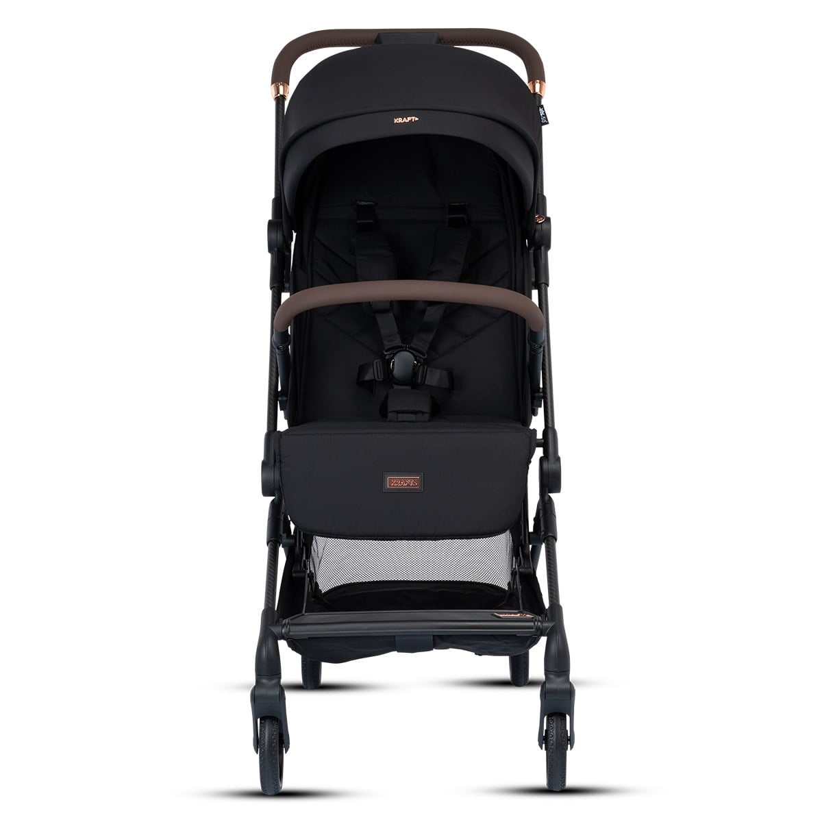 Kraft Carbon Kabin Boy  Bebek Arabası Siyah Gold