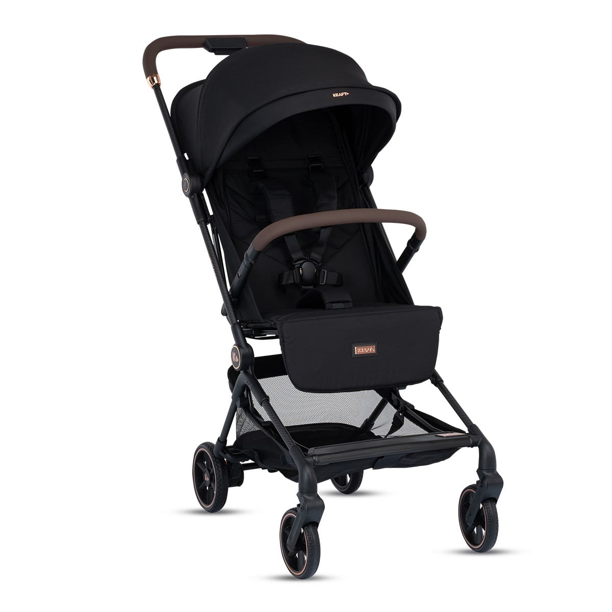 Kraft Carbon Kabin Boy  Bebek Arabası Siyah Gold