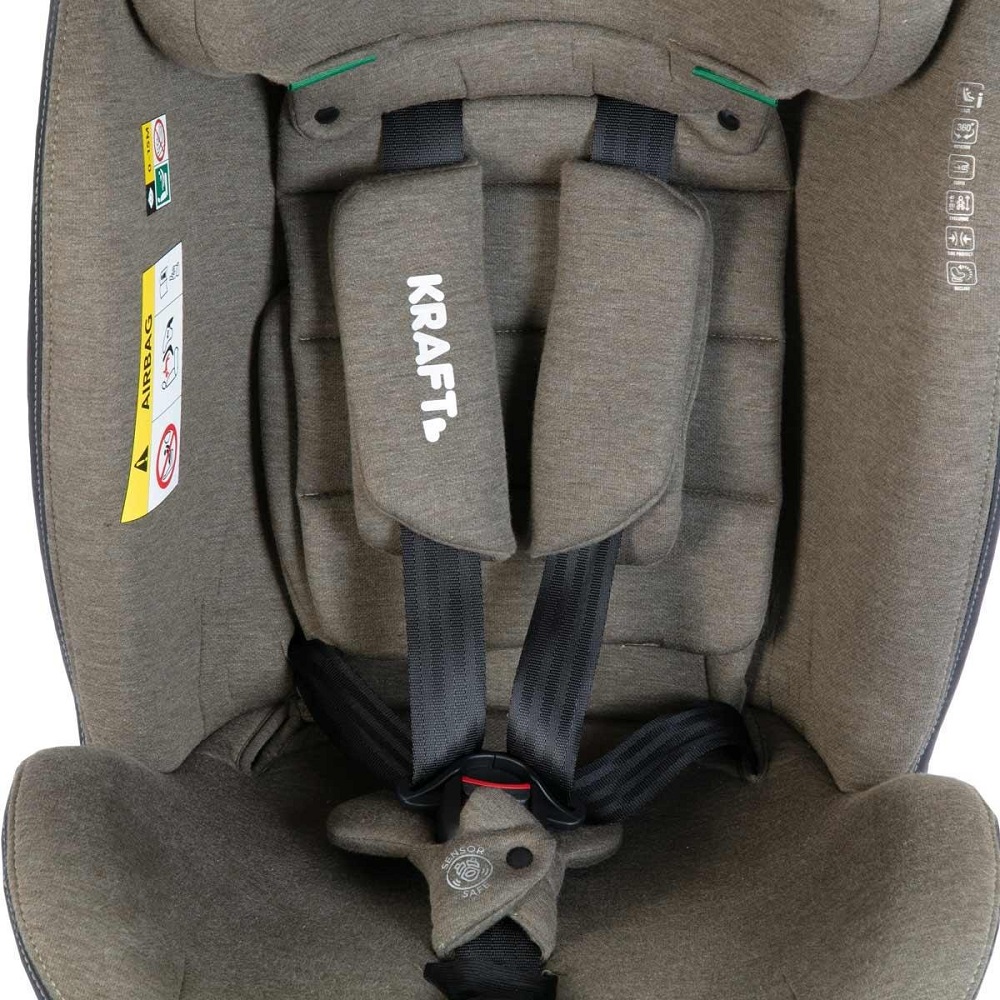 Kraft Lucca i-size 0-36 Kg 360 dönebilen Oto Koltuğu Haki