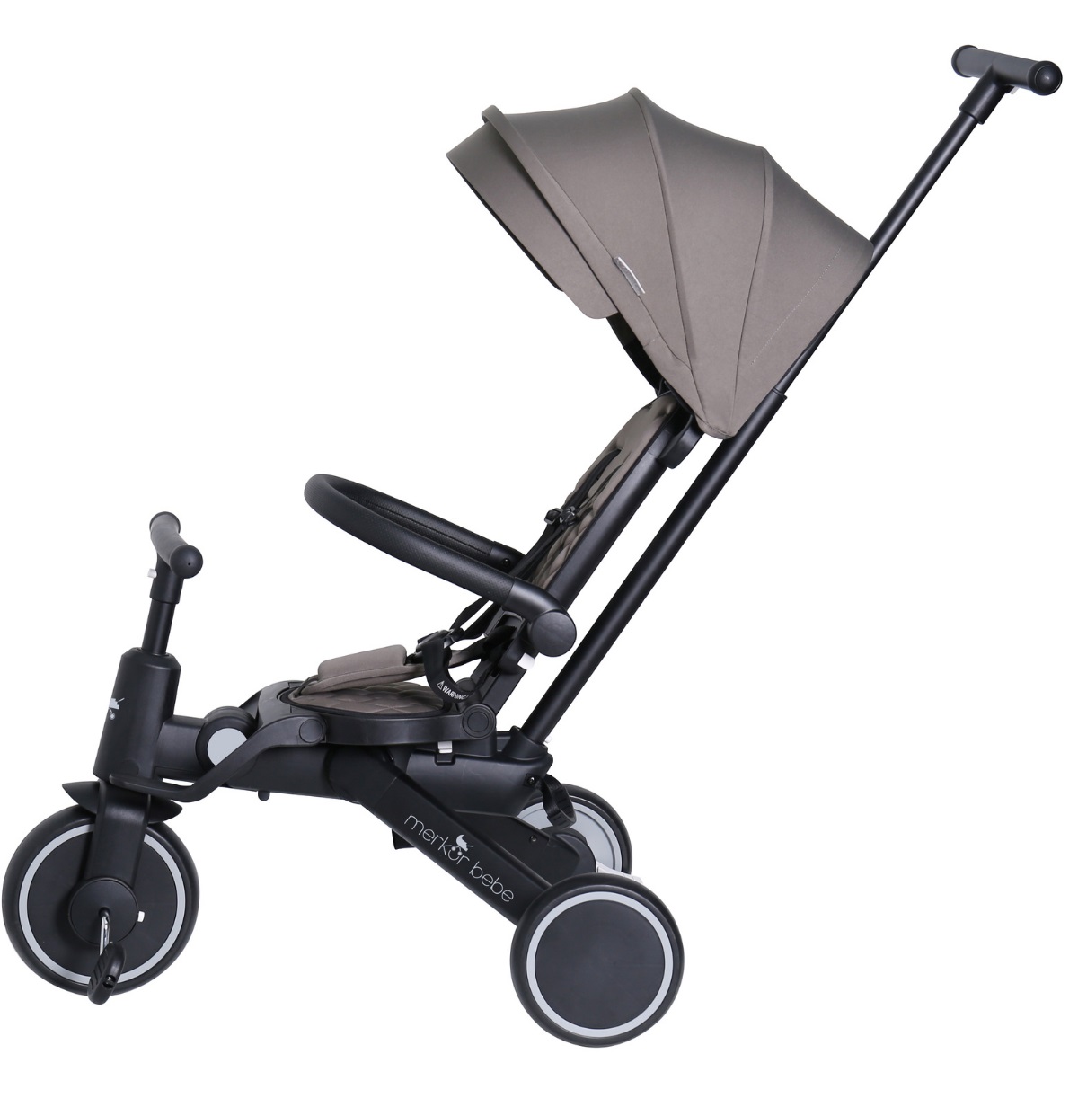 Merkür Bebe HAWK Ebeveyn Kontrollü Katlanabilir Bebek ve Çocuk Bisikleti Haki