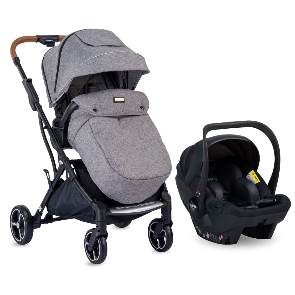Kraft Juno i-Size Travel Sistem Bebek Arabası Açık Gri