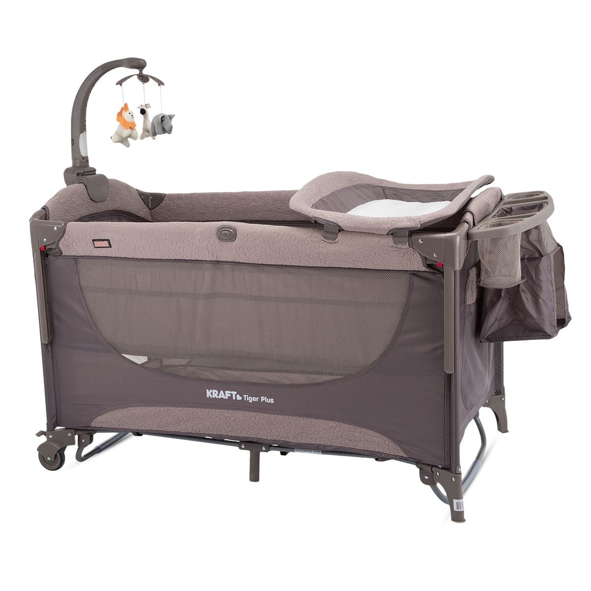 Kraft Tiger Plus Anne Yanı Oyun Parkı 70x120 cm Bej