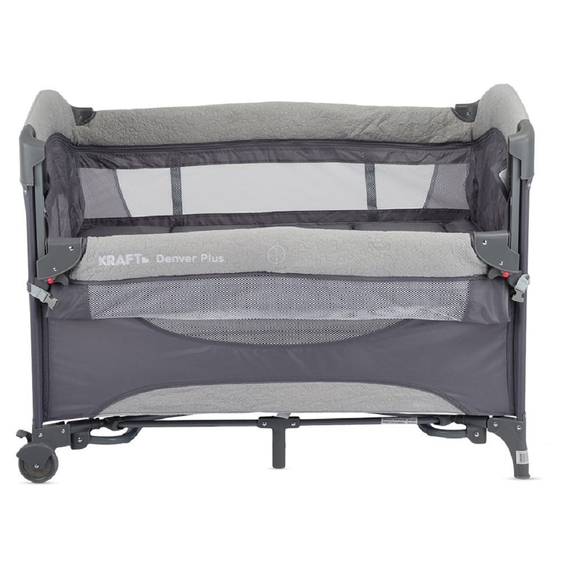 Kraft Denver Plus Anne Yanı Oyun Parkı 63x105 cm Açık Gri
