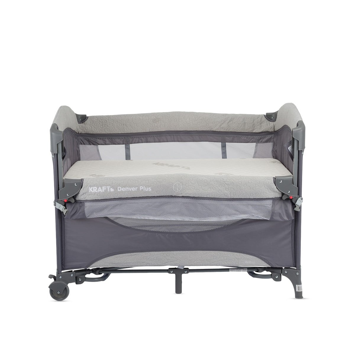 Kraft Denver Plus Anne Yanı Oyun Parkı 63x105 cm Açık Gri