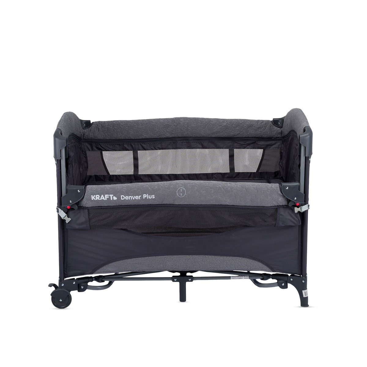 Kraft Denver Plus Anne Yanı Oyun Parkı 63x105 cm Koyu Gri