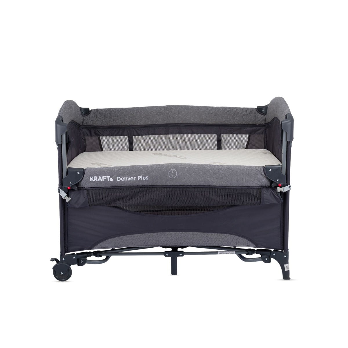 Kraft Denver Plus Anne Yanı Oyun Parkı 63x105 cm Koyu Gri