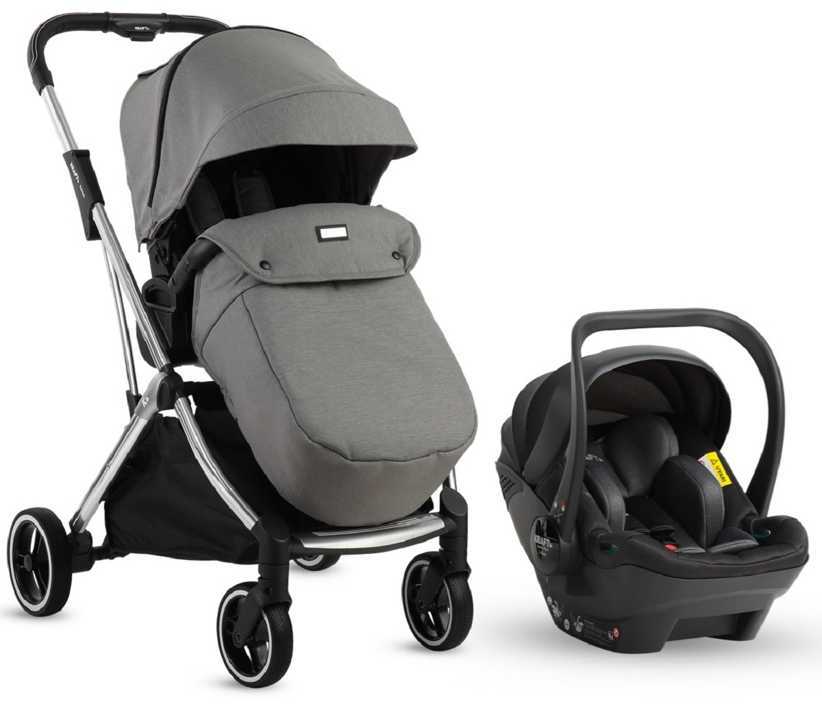 Kraft Kenya i-size Travel Sistem Bebek Arabası Gri