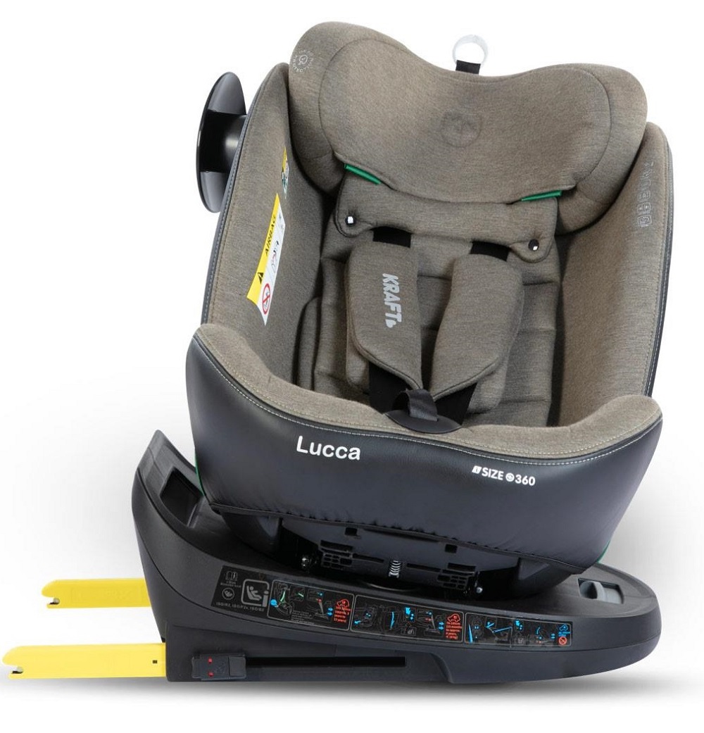 Kraft Lucca i-size Kg 360 dönebilen Oto Koltuğu Gri