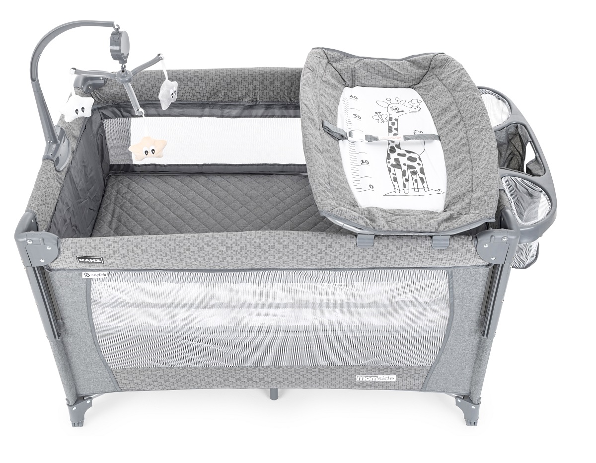 Kanz Momside Anne Yanı Park Yatak Oyun Parkı Açık Gri