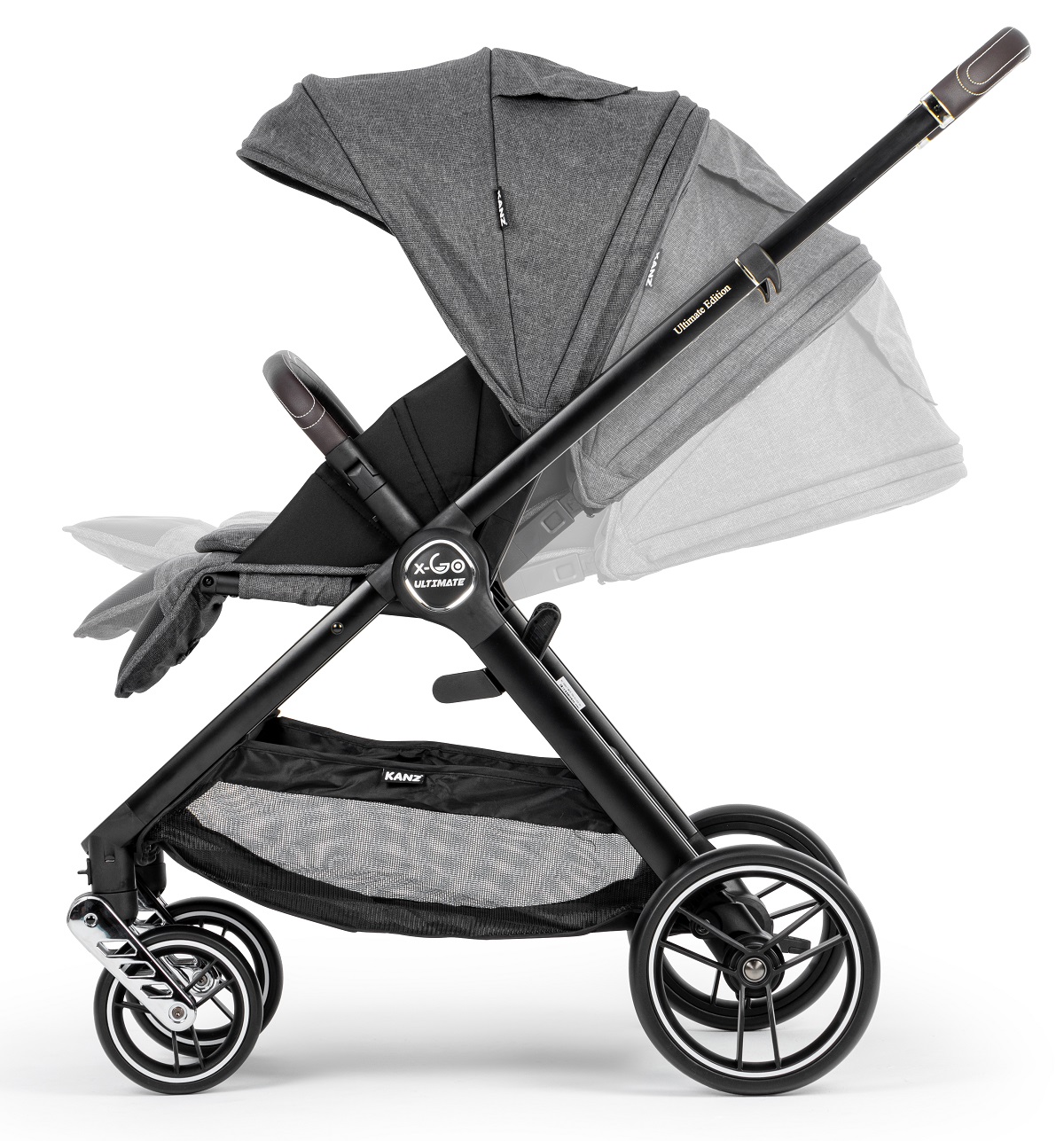 Kanz x-Go Ultimate Travel Sistem Bebek Arabası Silver Gri