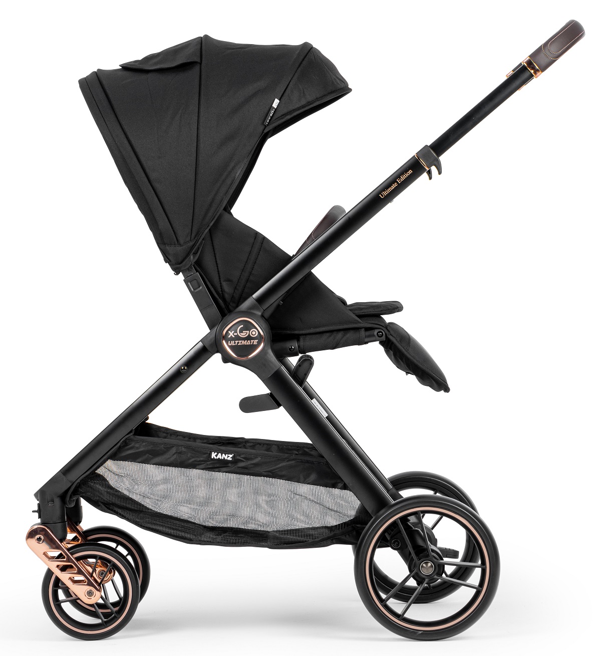 Kanz x-Go Ultimate Travel Sistem Bebek Arabası Rose Gold Siyah