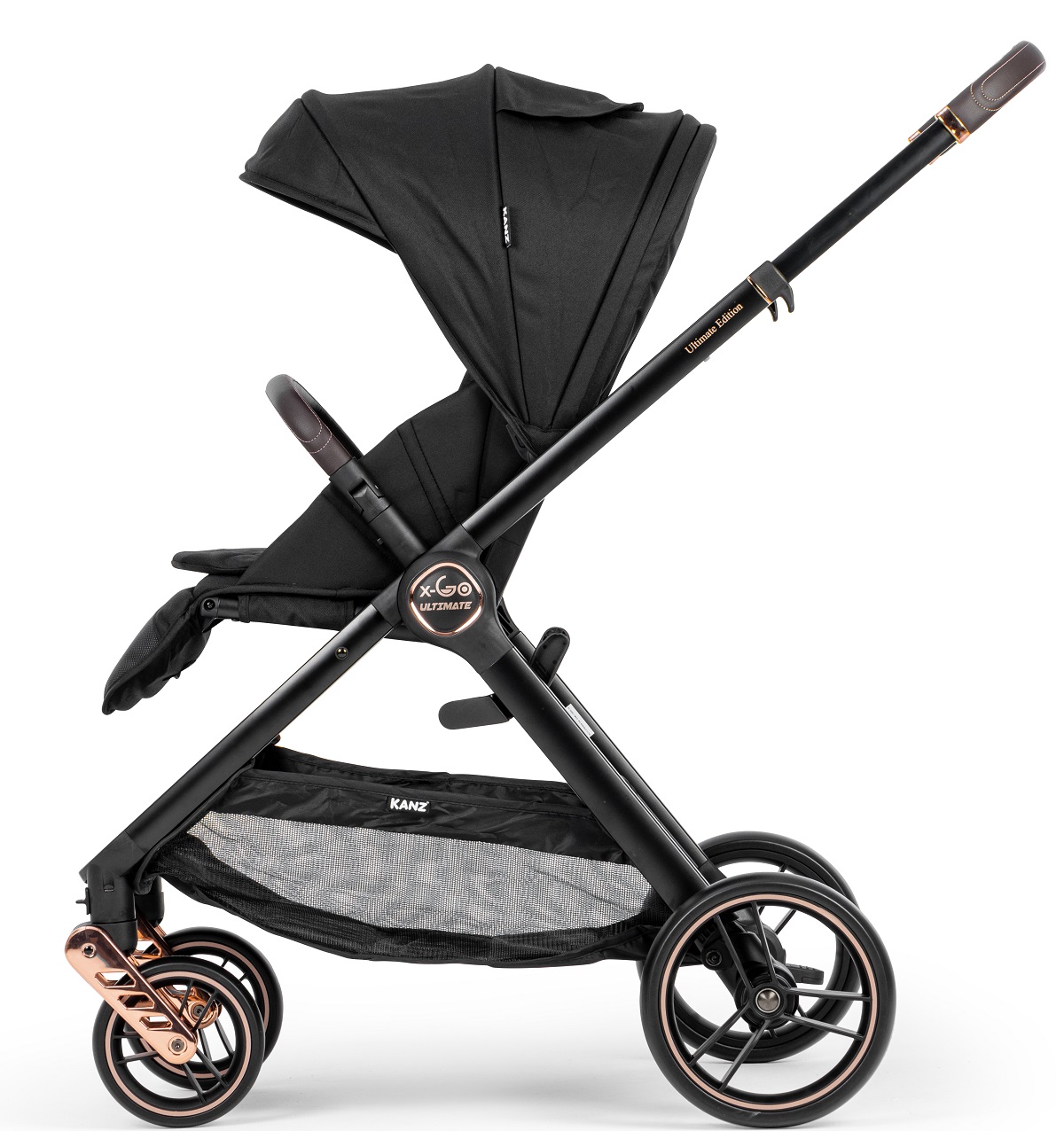 Kanz x-Go Ultimate Travel Sistem Bebek Arabası Rose Gold Siyah