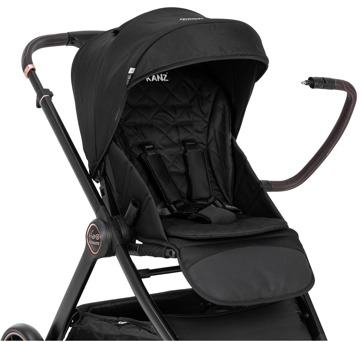 Kanz x-Go Ultimate Travel Sistem Bebek Arabası Rose Gold Siyah