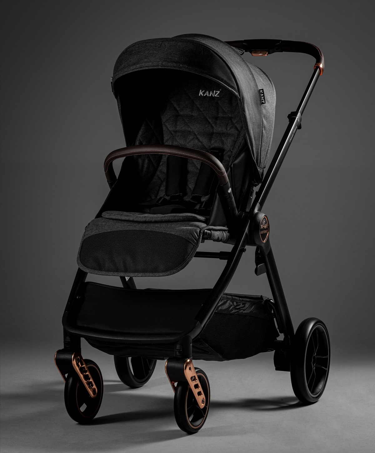 Kanz x-Go Ultimate Travel Sistem Bebek Arabası Rose Gold Gri