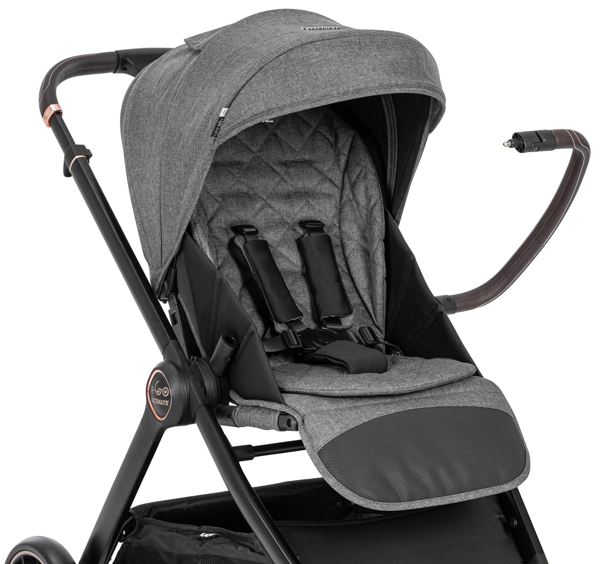 Kanz x-Go Ultimate Travel Sistem Bebek Arabası Rose Gold Gri