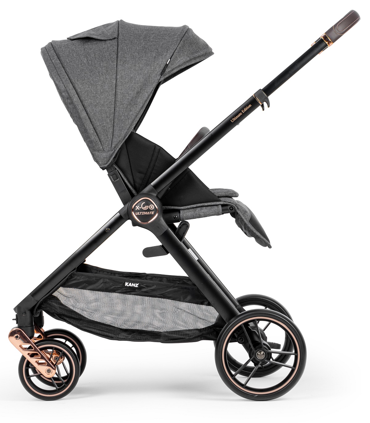 Kanz x-Go Ultimate Travel Sistem Bebek Arabası Rose Gold Gri