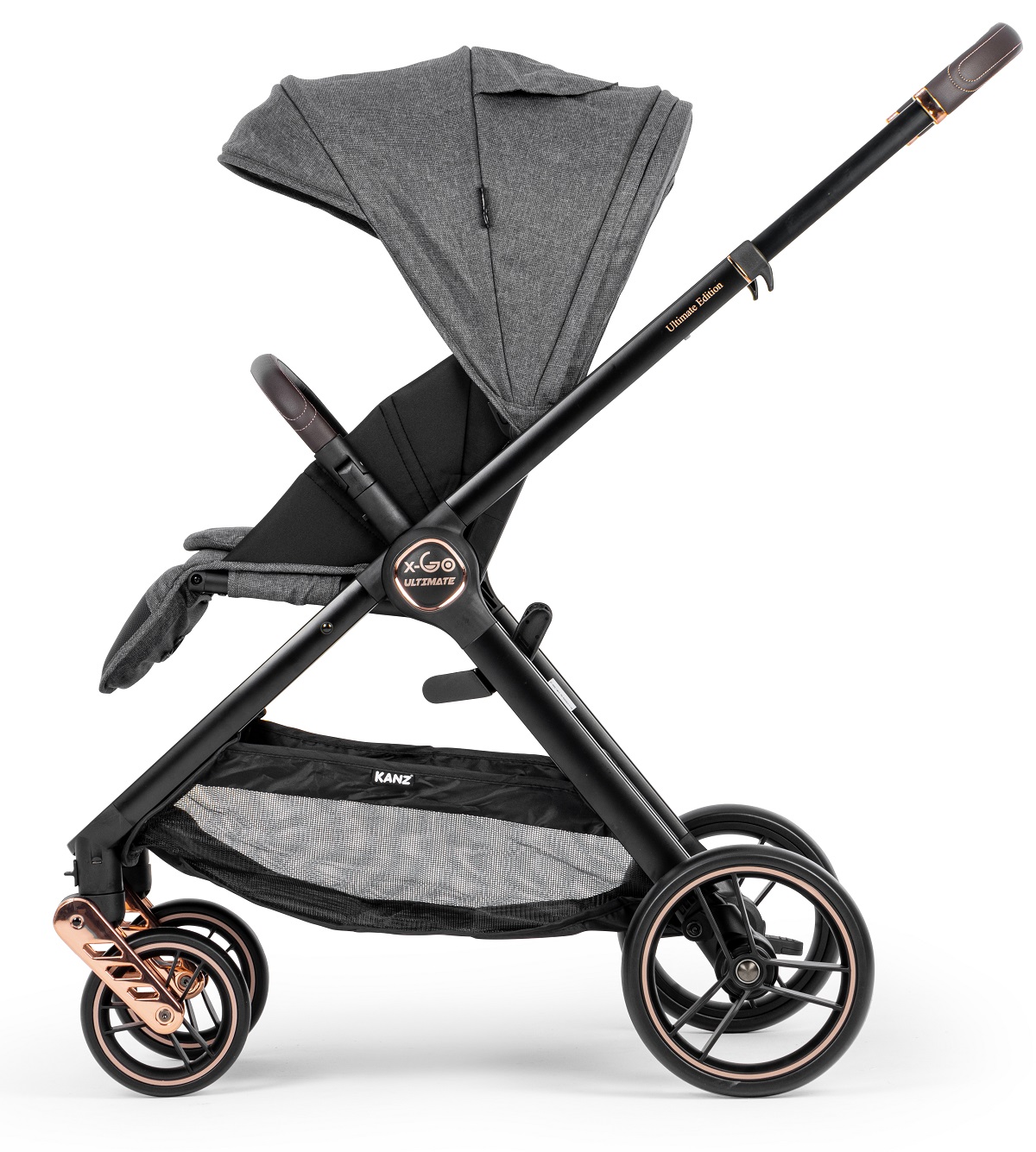 Kanz x-Go Ultimate Travel Sistem Bebek Arabası Rose Gold Gri