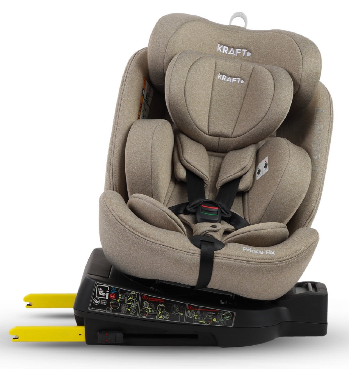 Kraft Prince Fix İ-size (40-150 Cm) 0-36 Kg Oto Koltuğu Bej