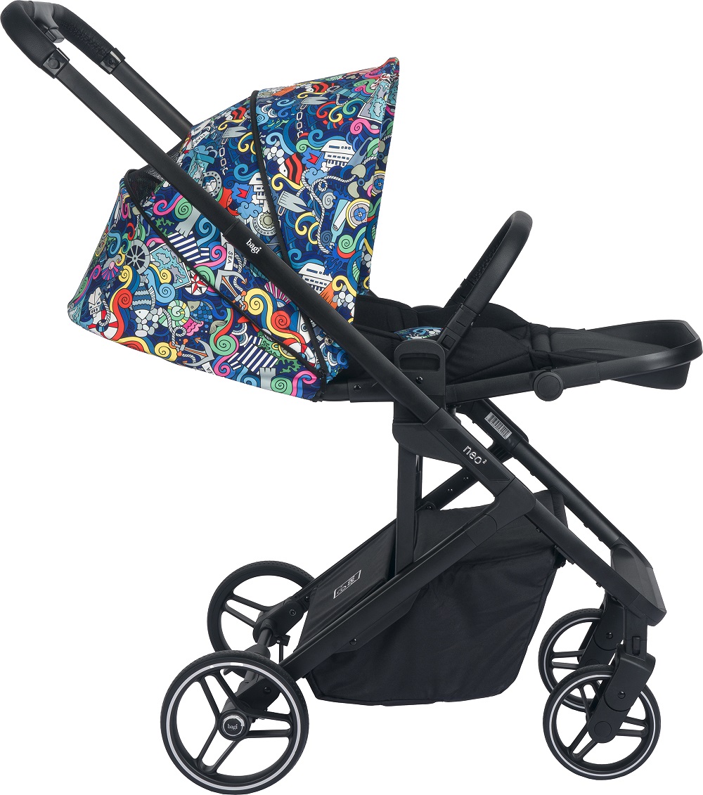 Bagi Neo 2 Tek Elle Kapanıp Açılabilen Çift Yönlu Bebek Arabası Multicolor