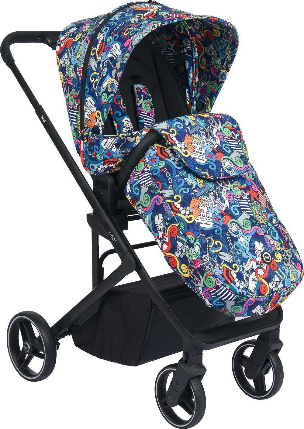 Bagi Neo 2 Tek Elle Kapanıp Açılabilen Çift Yönlu Bebek Arabası Multicolor
