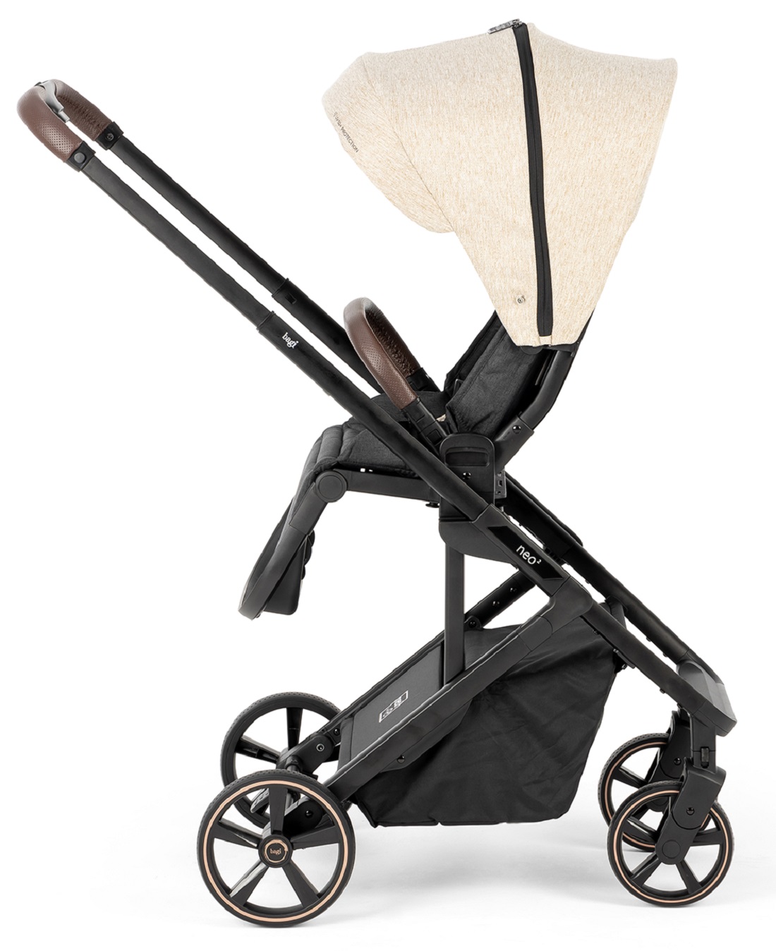 Bagi Neo 2 Tek Elle Kapanıp Açılabilen Çift Yönlu Bebek Arabası Beige