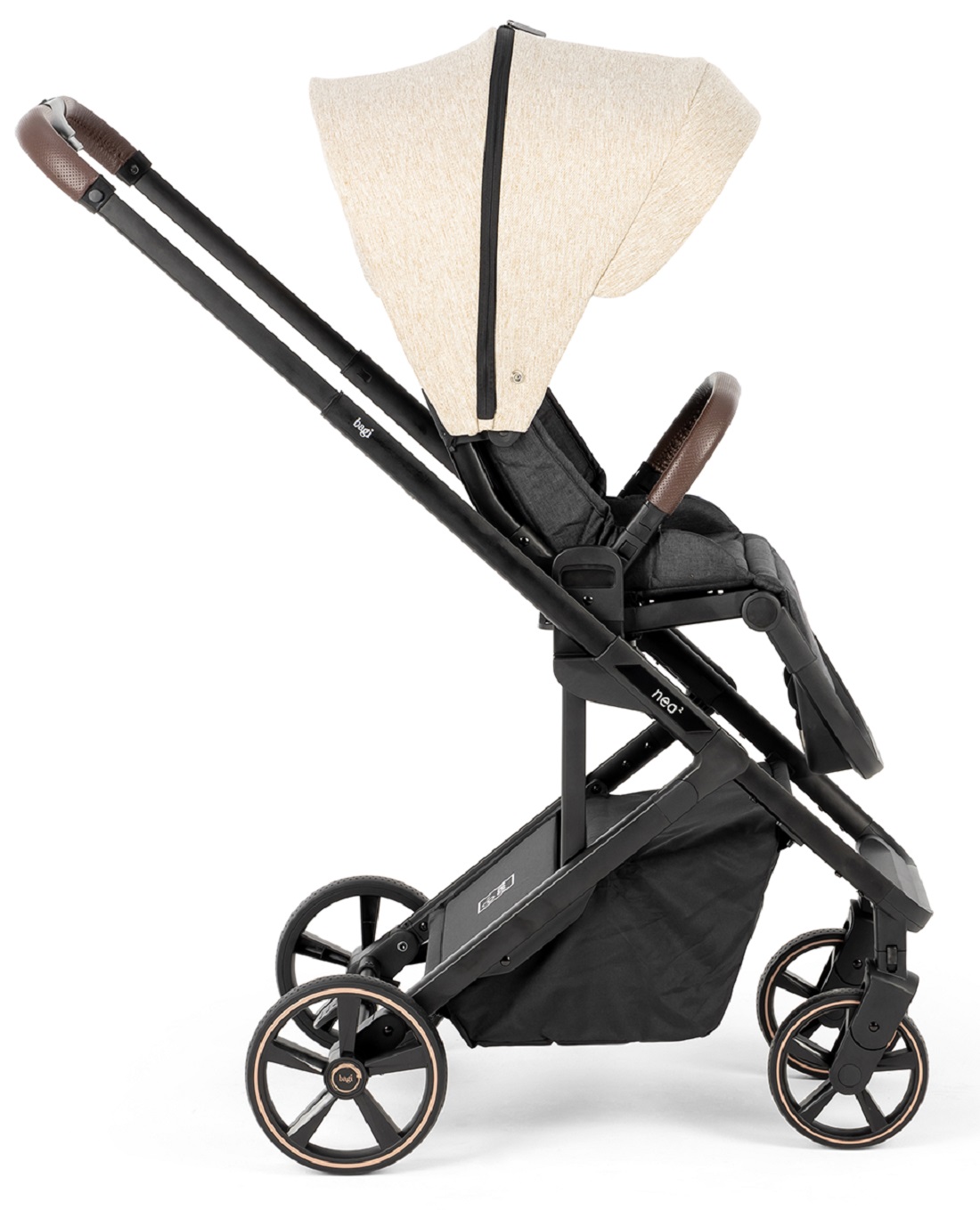 Bagi Neo 2 Tek Elle Kapanıp Açılabilen Çift Yönlu Bebek Arabası Beige
