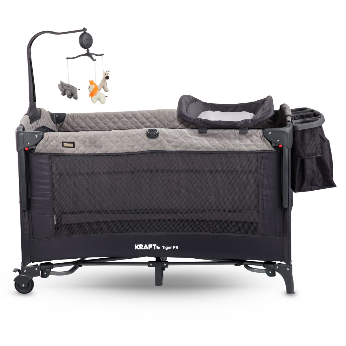 Kraft Tiger PR Anne Yanı Oyun Parkı 70x120 cm Gri