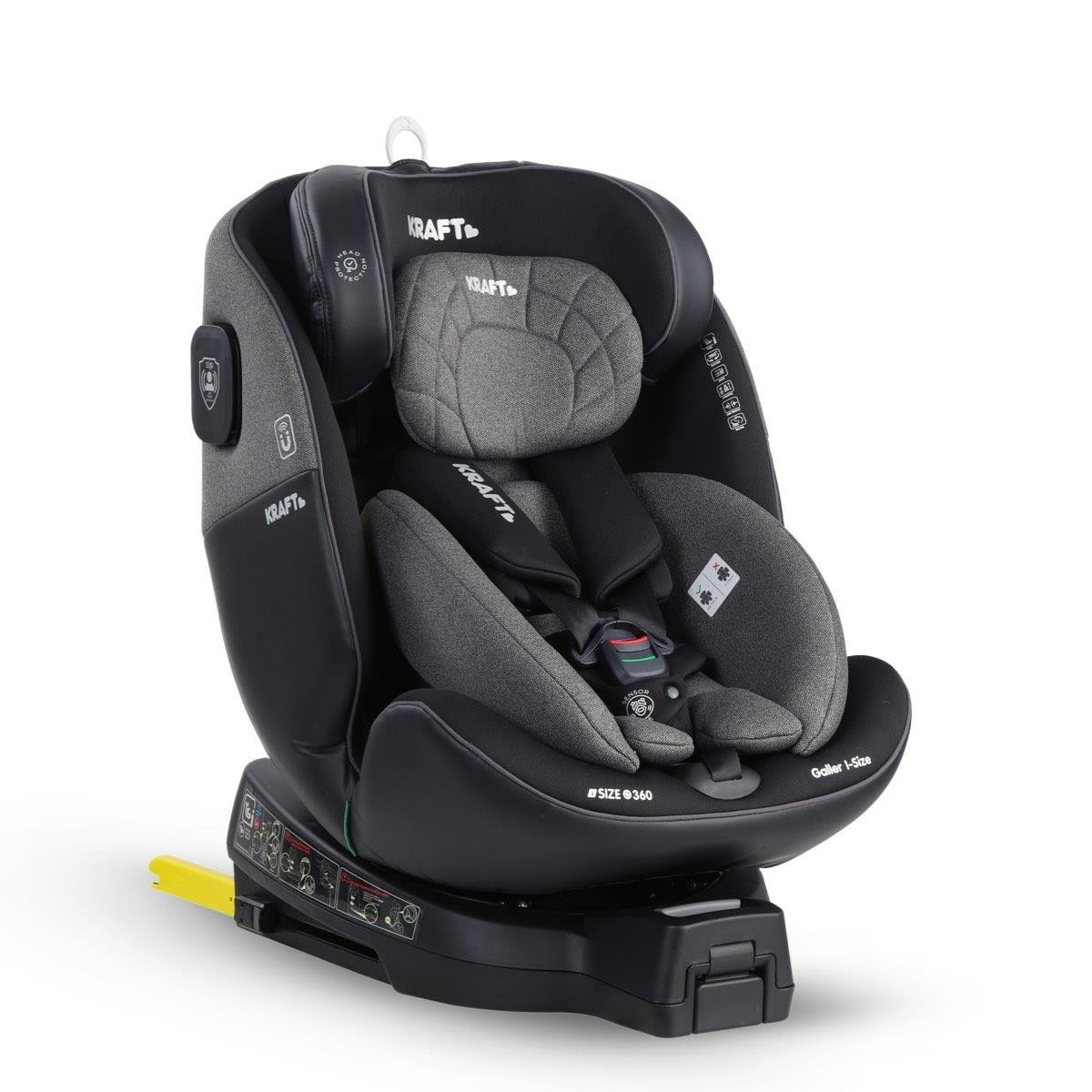 Kraft Galler i-size 40-150 cm 0-36 Kg Oto Koltuğu Siyah