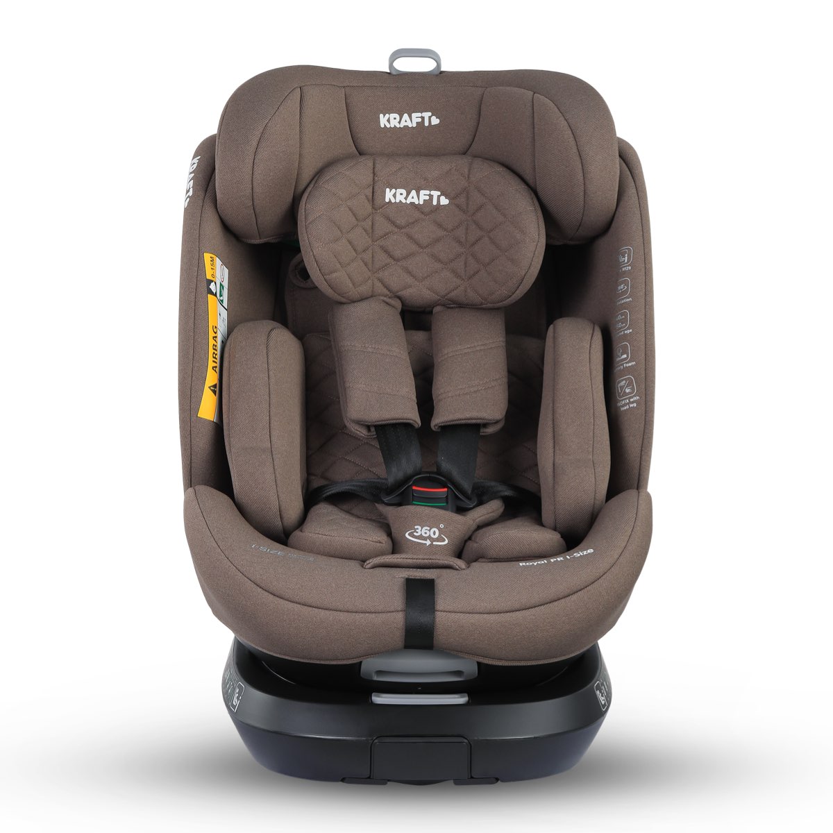 Kraft Royal PR i-size (40-150 cm) 0-36 Kg Oto Koltuğu Kahverengi