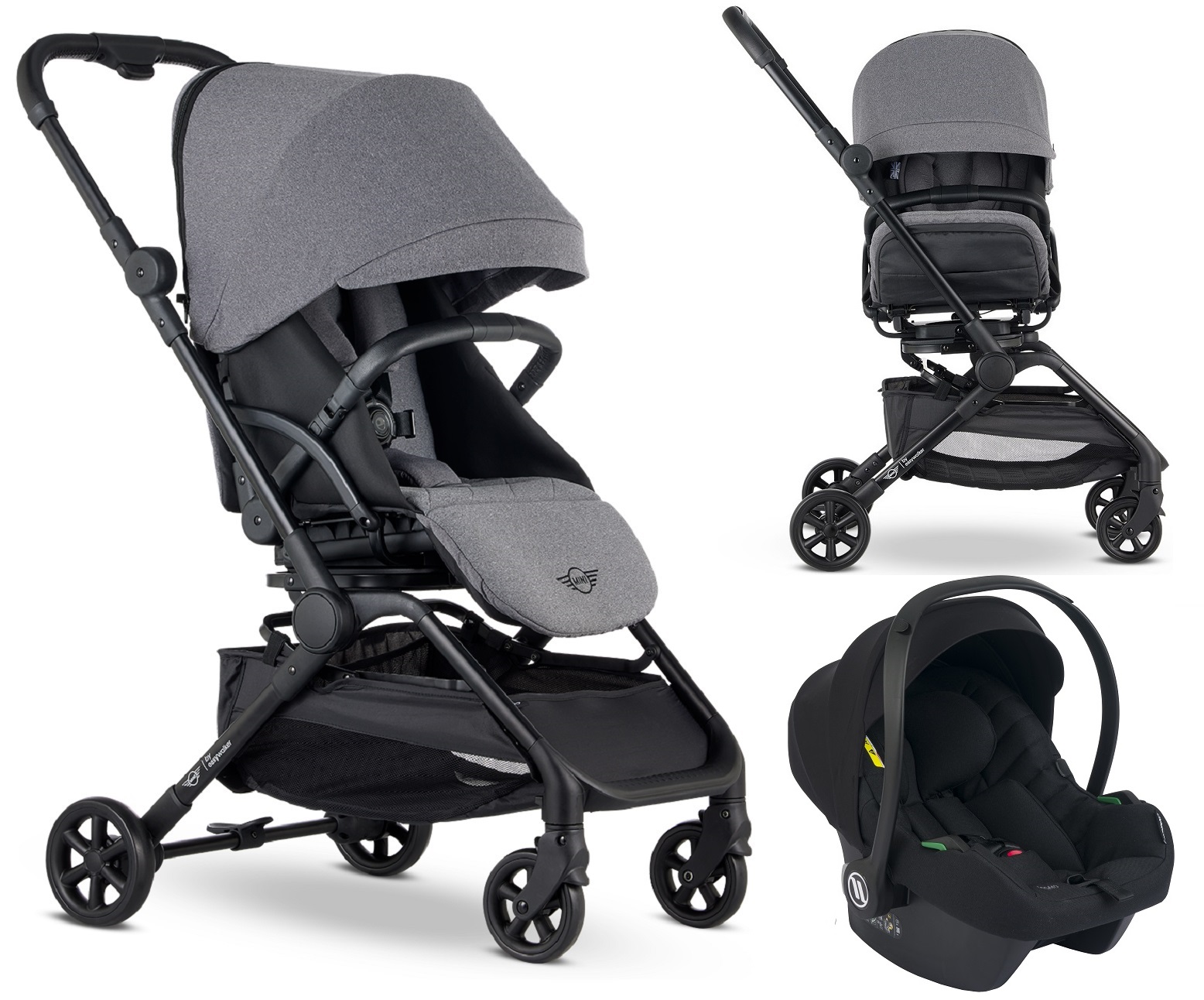 MINI by Easywalker Buggy TURN² Cosmo Travel Sistem Bebek Arabası Soho Grey