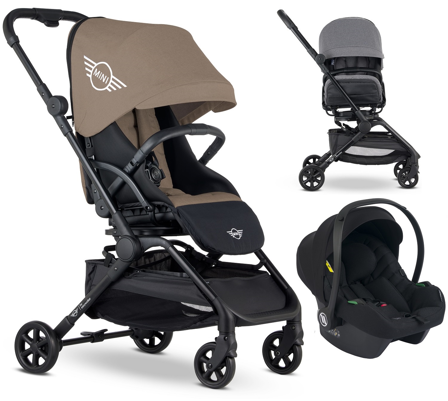 MINI by Easywalker Buggy TURN² Cosmo Travel Sistem Bebek Arabası Camden Mocha