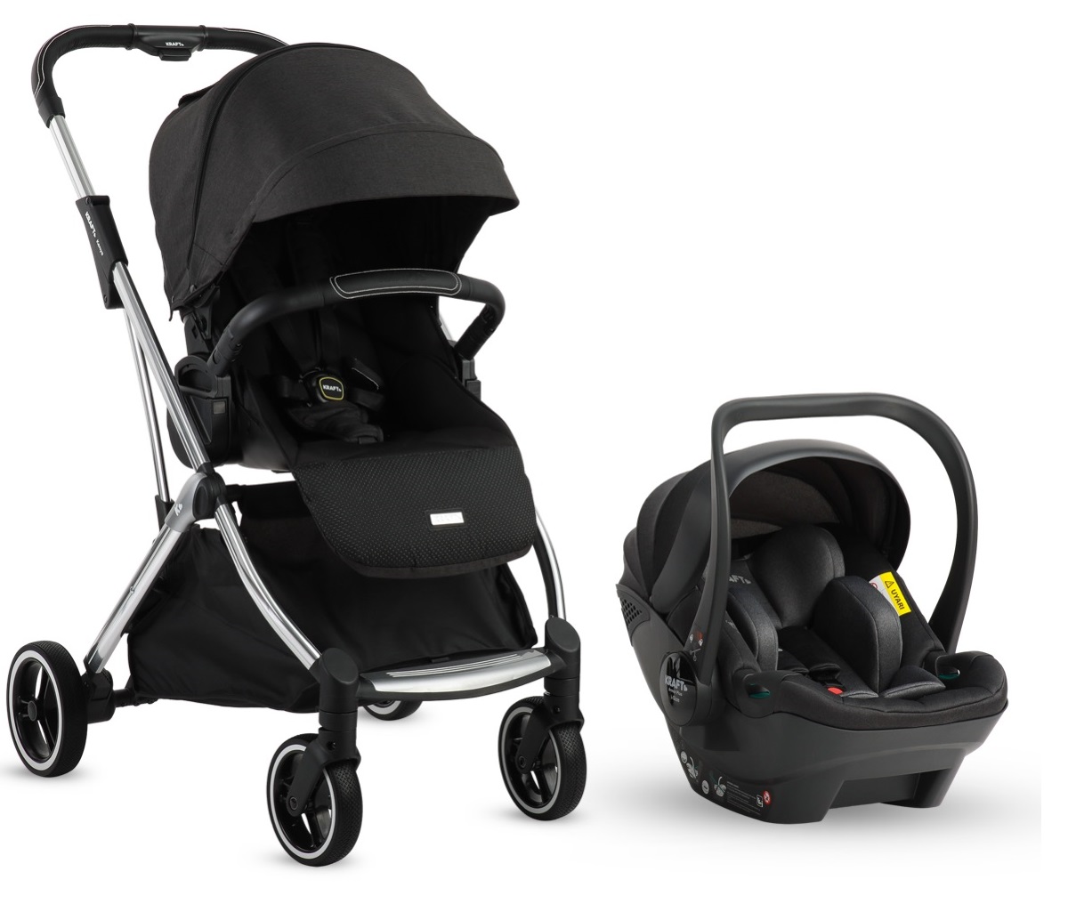 Kraft Kenya i-size Travel Sistem Bebek Arabası Siyah