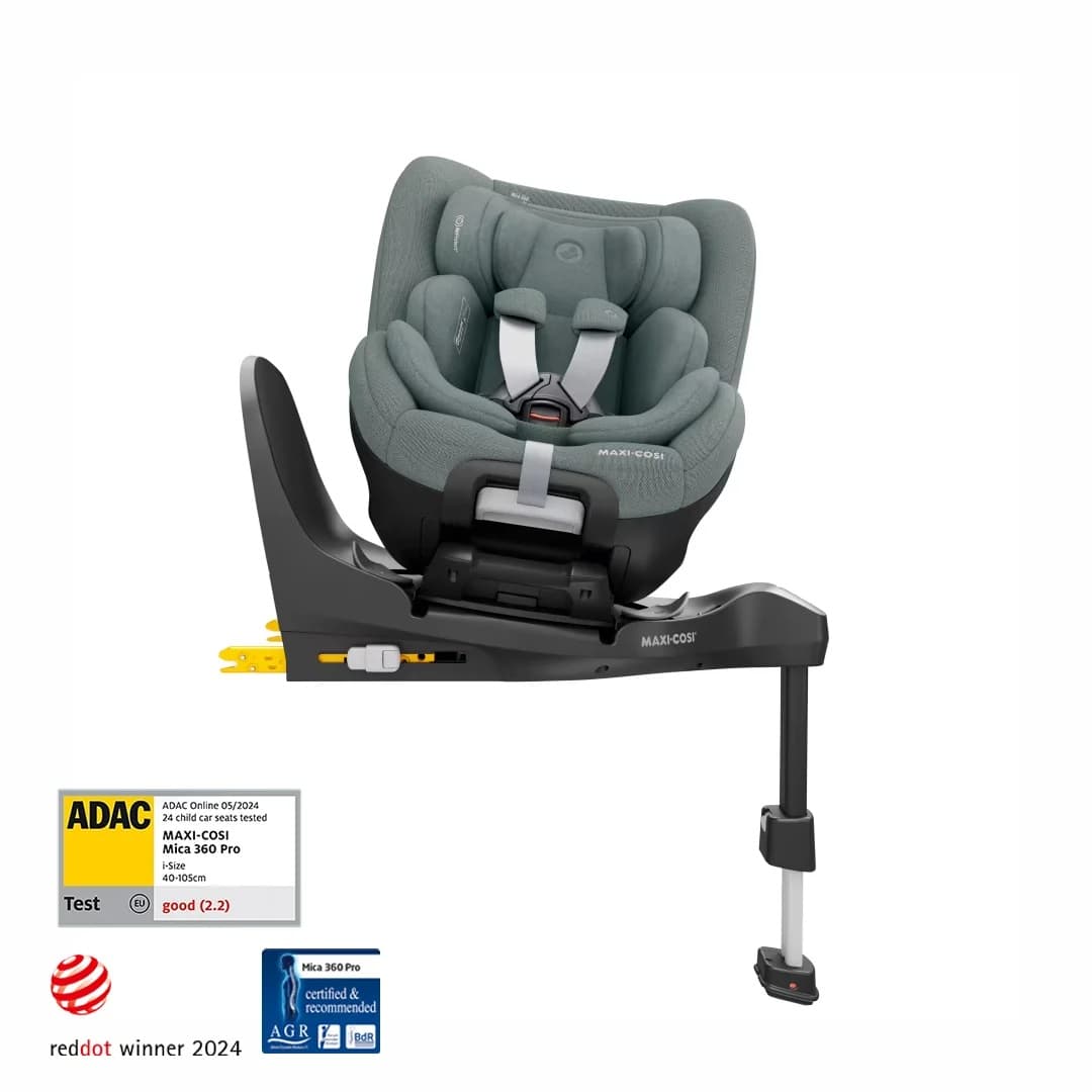 Maxi-Cosi Mica 360 Pro i-Size Dünyanın İlk Kızaklı, Araç Dışına Çıkabilen ADAC'lı İsofix'li 360 Dönebilir Yatabilir 0-18 kg Bebek Oto Koltuğu Authentic Grey