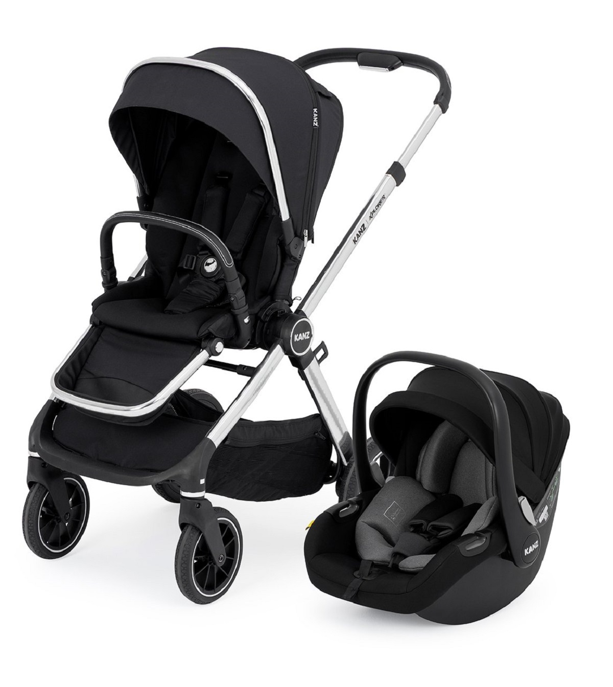Kanz Explorer Autofold Travel Sistem Bebek Arabası Cole Black