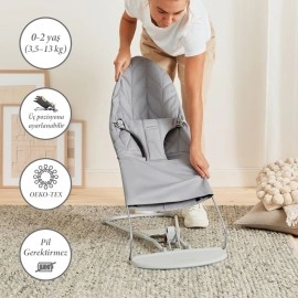 BabyBjörn Bliss Ana Kucağı Petal Cotton Grey