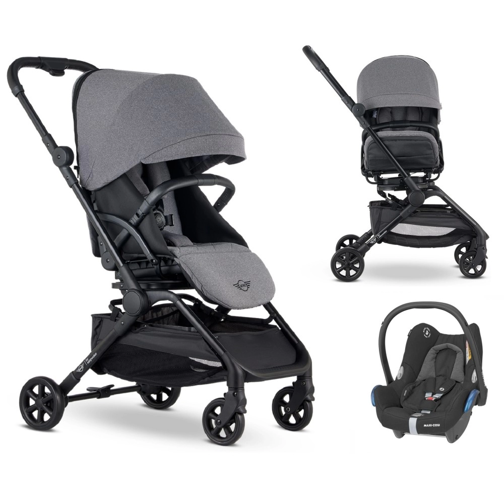 Mını By Easywalker Buggy Turn  Maxi Cosi Cabriofix Travel Sistem Bebek Arabası Gri