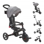 Globber Explorer 4in1Katlanabilir Trike Bisiklet Siyah Gri