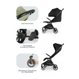 Kanz Bold Autofold Kabin Boy Bebek İron Black