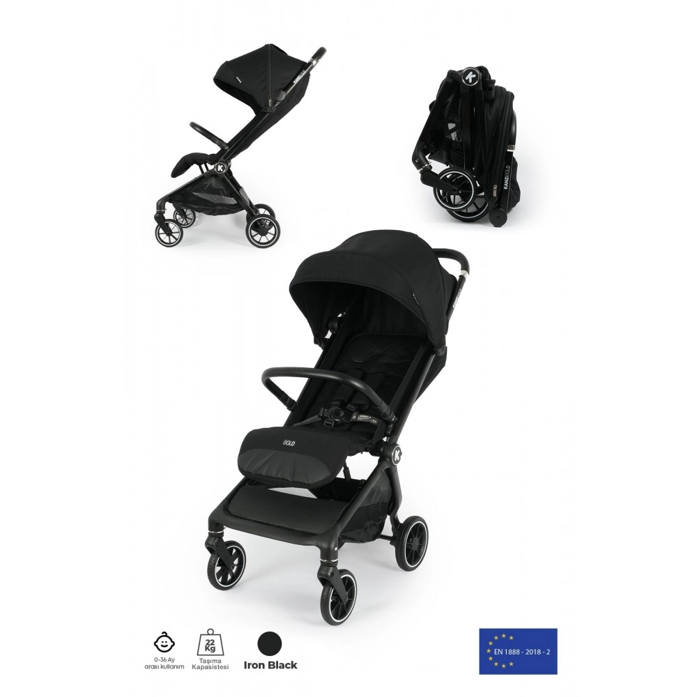 Kanz Bold Autofold Kabin Boy Bebek İron Black