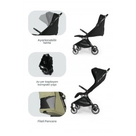 Kanz Bold Autofold Kabin Boy Bebek İron Black