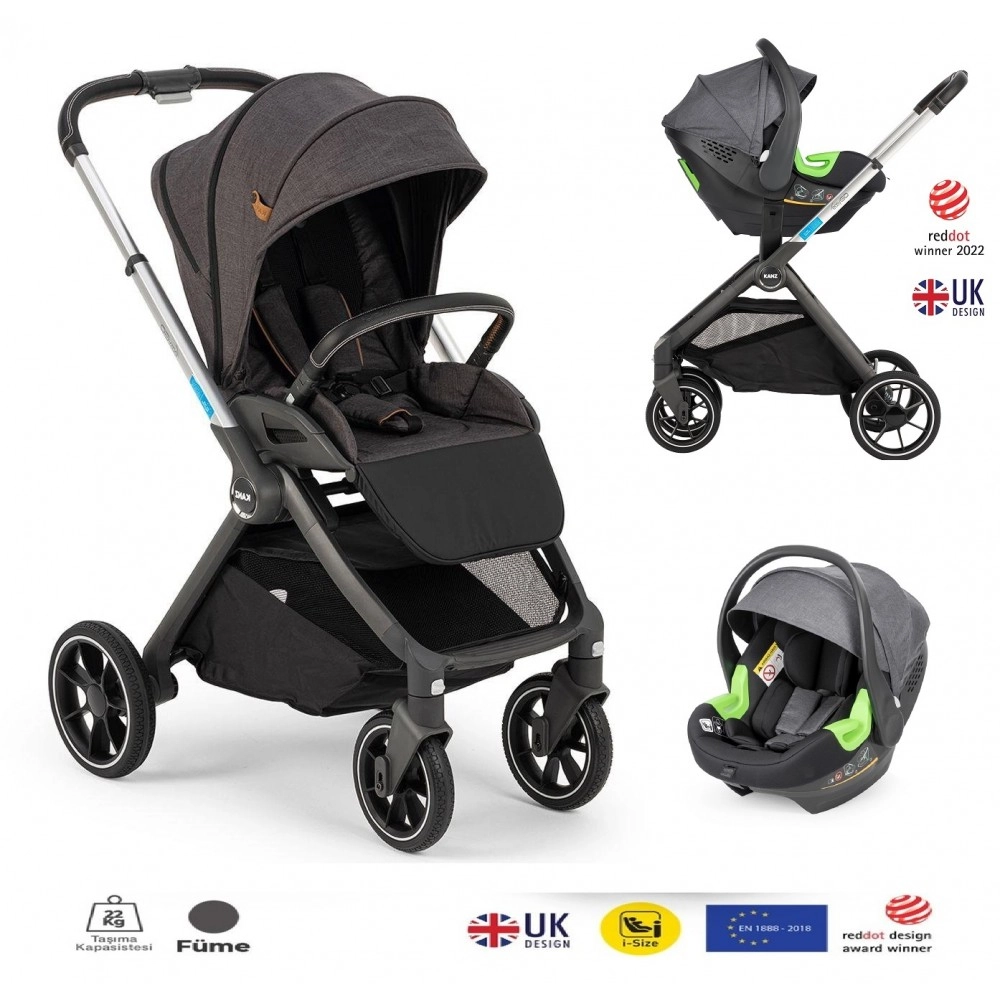 Kanz easyGO Travel Sistem Bebek Arabası Siyah