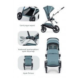 Kanz Explorer Autofold Travel Sistem Bebek Arabası Hunter Green