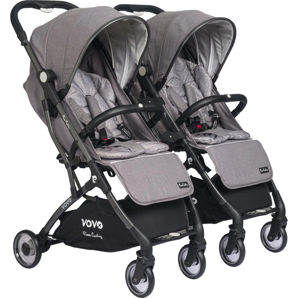 Pierre Cardin Vovo Birleşip Ayrılan ikiz Kabin Boy Bebek Arabası