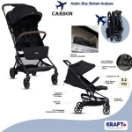 Kraft Carbon Kabin Boy  Bebek Arabası Siyah Gold